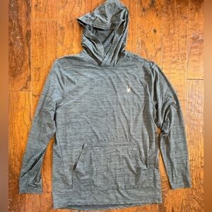 Spyder Men's Pro Web Black Heather Performance Hoodie Pockets L